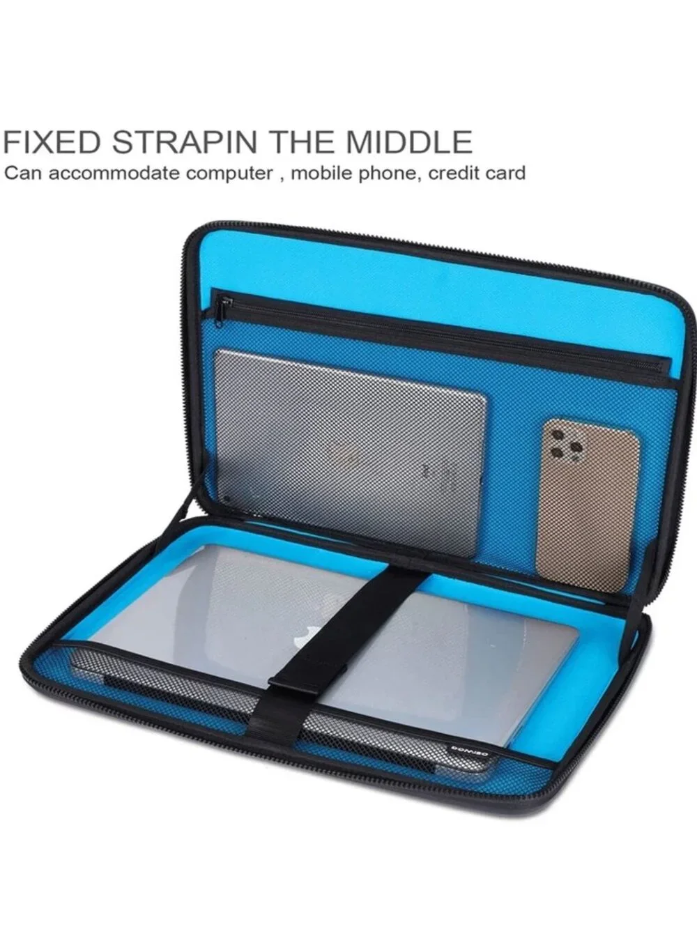 DOMISO 17 inch Laptop computer protective case handle shockproof waterproof NWT